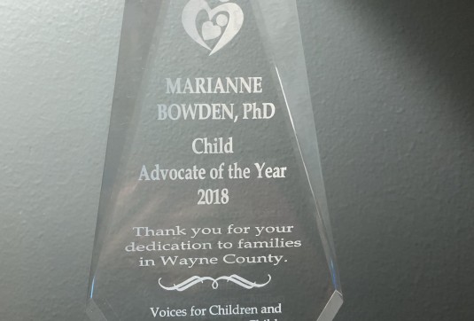 Dr. Bowden named Child Advocate of the Year
